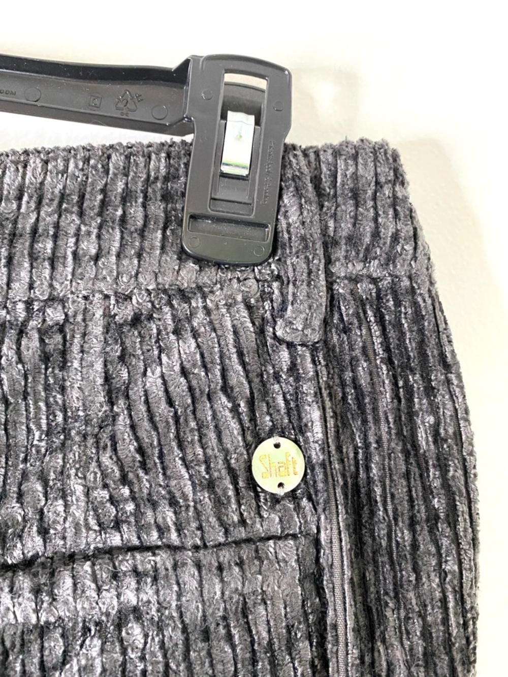 Shaft Florence Italy Crushed Velvet Corduroy Pants Relaxed Tapered Fit - Picture 8 of 10